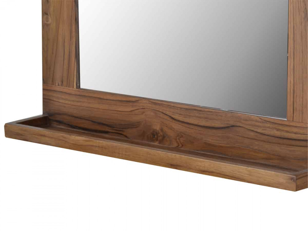 Spiegel Bhatang Modern Teak Braun
