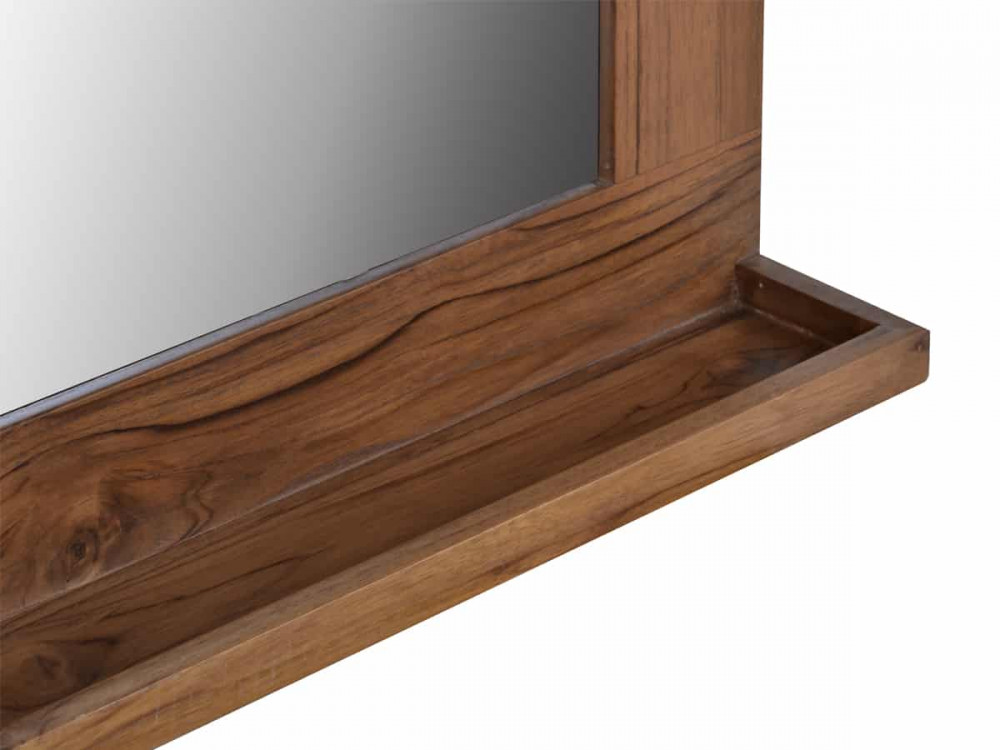 Spiegel Bhatang Modern Teak Braun