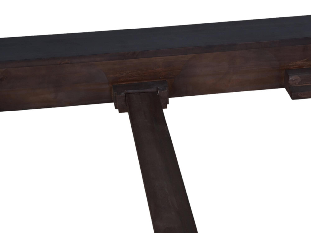 Bett Colombo Kolonialstil Massivholz Pinie Walnuss