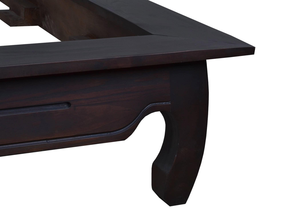 Bett Colombo Kolonialstil Massivholz Pinie Walnuss