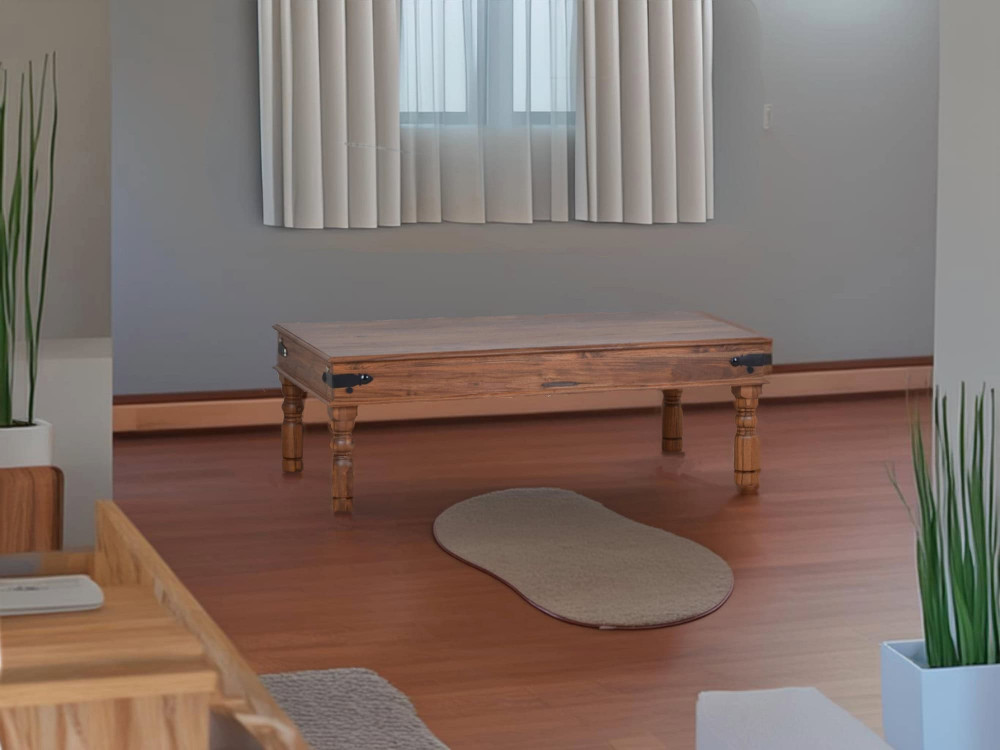 Couchtisch Colombo Kolonialstil Massivholz Teak Natur