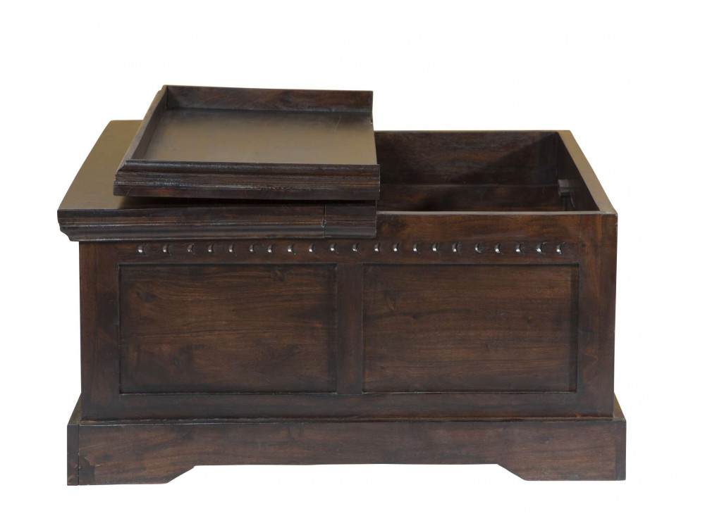 Truhentisch Colombo Kolonialstil Akazie Walnuss