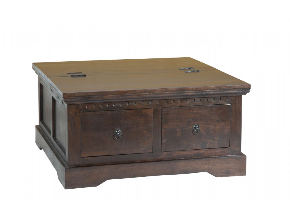 Truhentisch Colombo Kolonialstil Akazie Walnuss