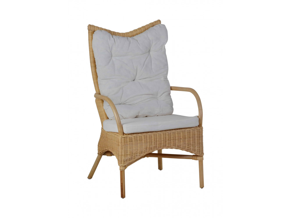 Rattan Armlehnstuhl 'Wanuta' Honig - 80151 | MiaMöbel