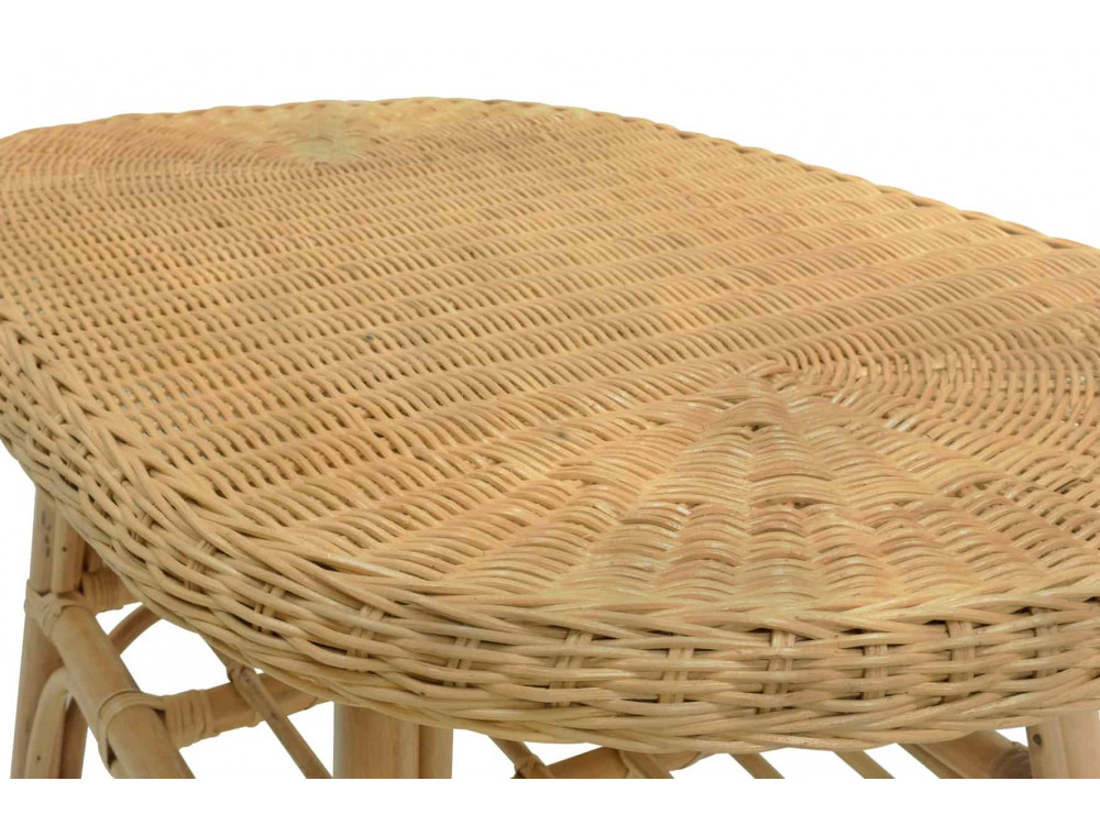 Couchtisch Rattan Modern Honig