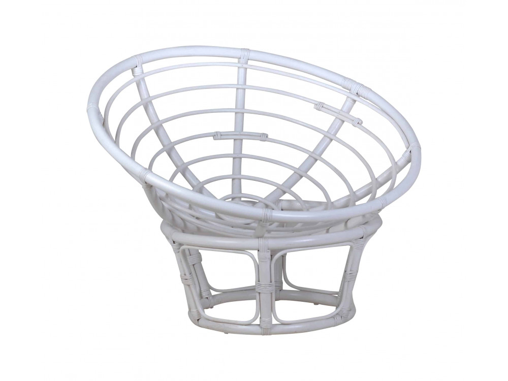 Sessel  Modern Rattan Weiß