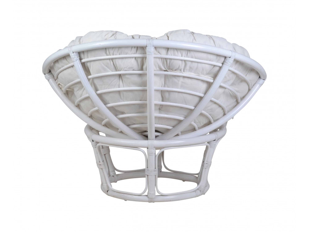 Sessel  Modern Rattan Weiß