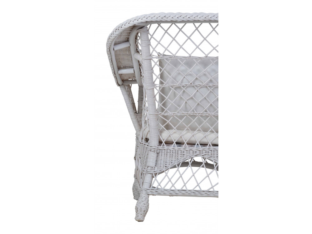 Rattansessel 'Harbor' weiß - 80156 | MiaMöbel