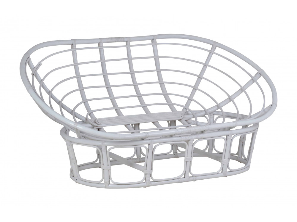 Sofa Rattan Modern Weiß