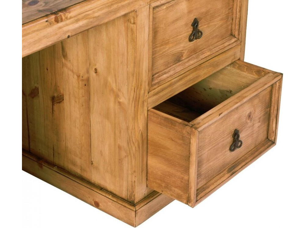 Schreibtisch Mexico Möbel Landhaus Pinie Honig 10164 5