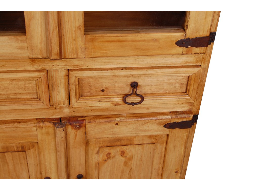 Vitrine Mexico Möbel Landhaus Pinie Honig 10086 3