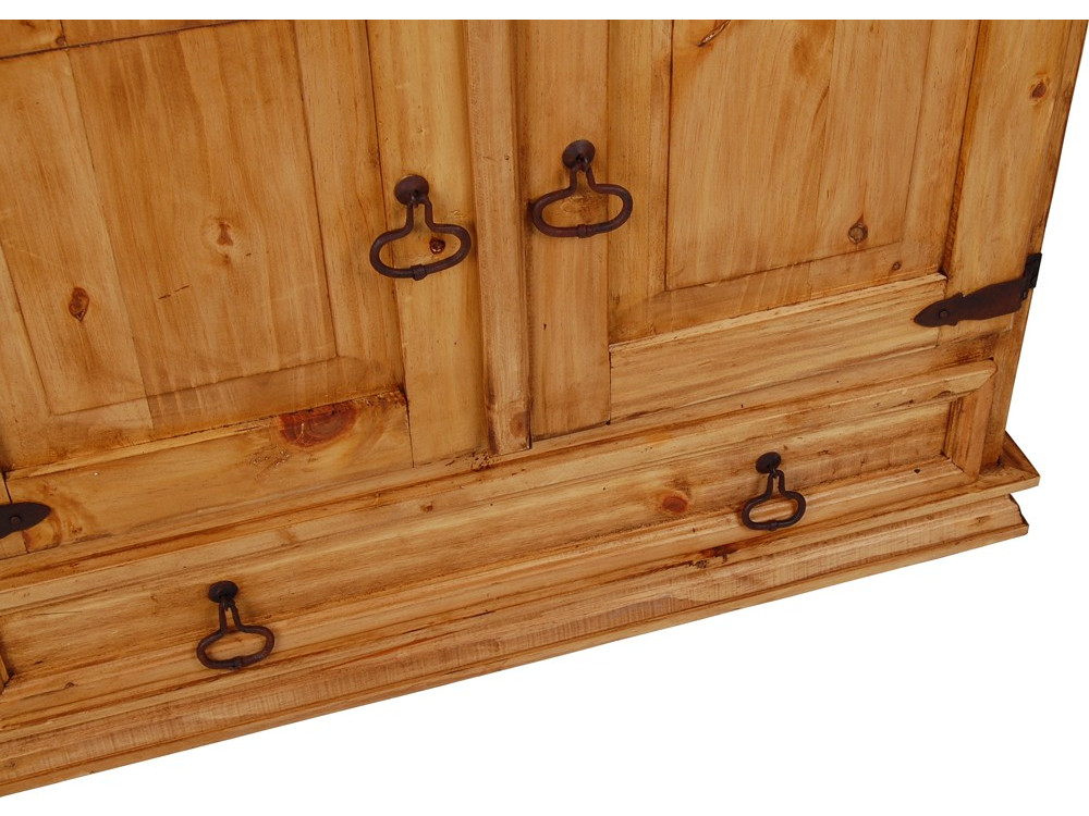 Vitrine Mexico Möbel Landhaus Pinie Honig 10086 4