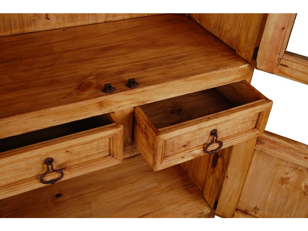 Vitrine Mexico Möbel Landhaus Pinie Honig 10086 7