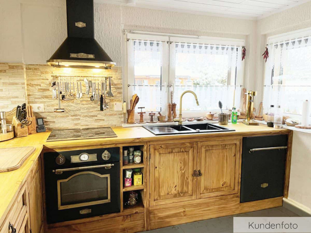 Küchenmodul Mexico Möbel Landhaus Pinie Honig