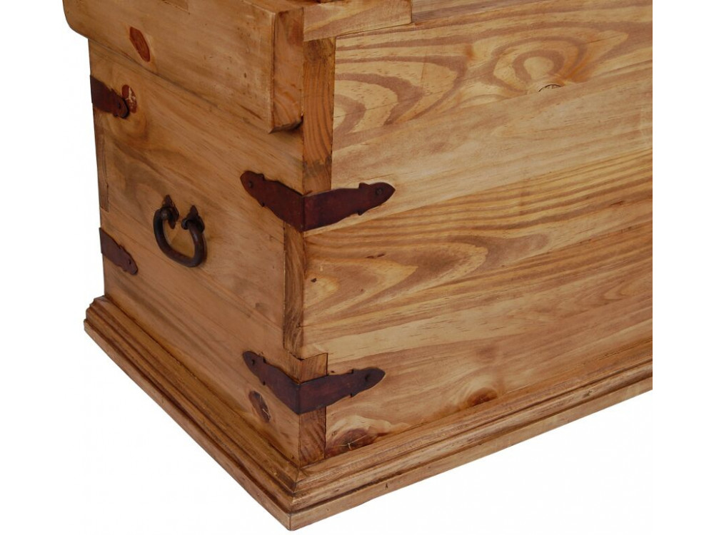 Truhenbank Mexico Möbel Landhaus Pinie Honig