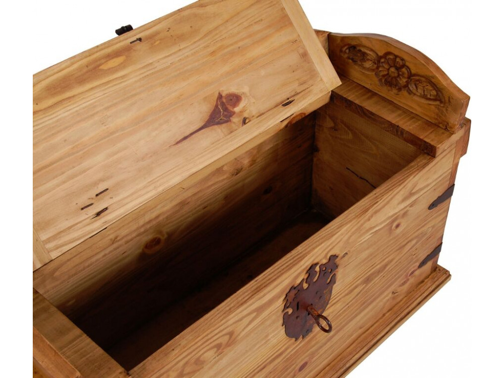 Truhenbank Mexico Möbel Landhaus Pinie Honig