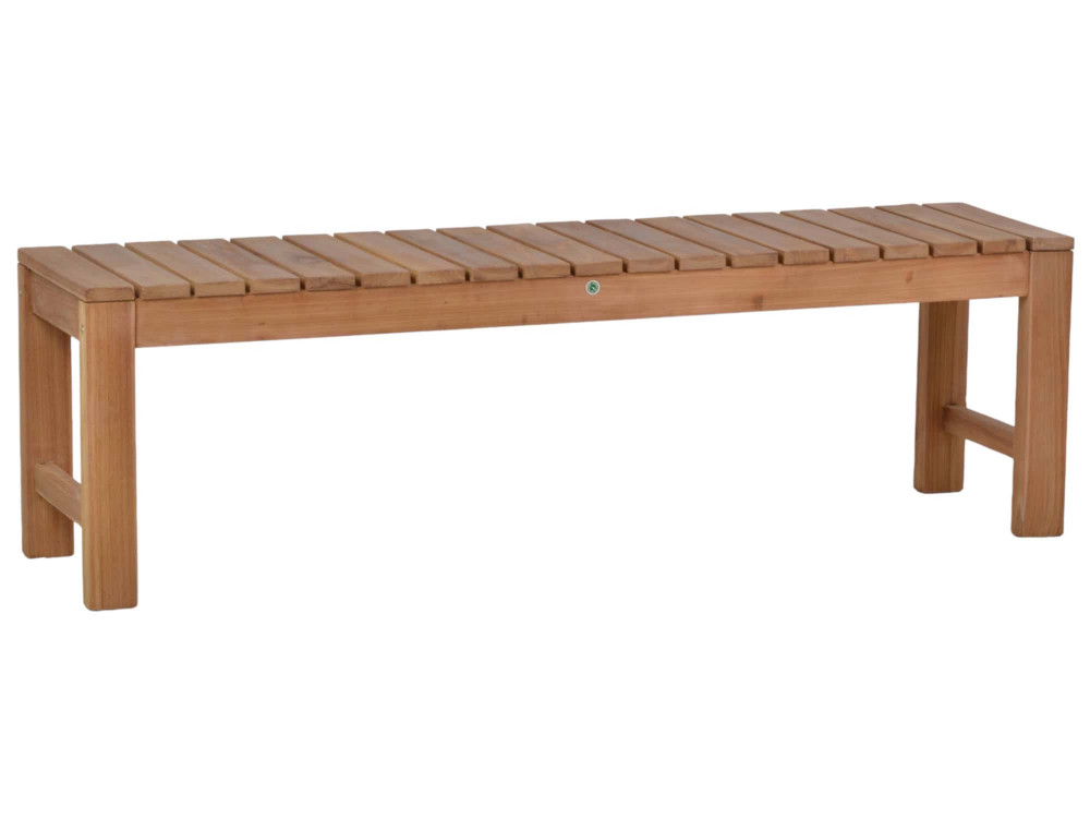Bank  Gartenmöbel Outdoor Massivholz Teak Honig
