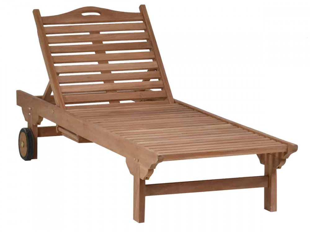 Gartenliege  Gartenmöbel Outdoor Modern Teak Honig