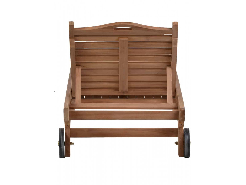 Gartenliege  Gartenmöbel Outdoor Modern Teak Honig