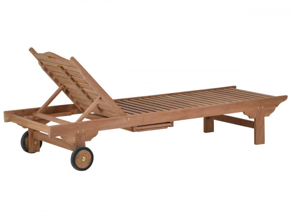 Gartenliege  Gartenmöbel Outdoor Modern Teak Honig