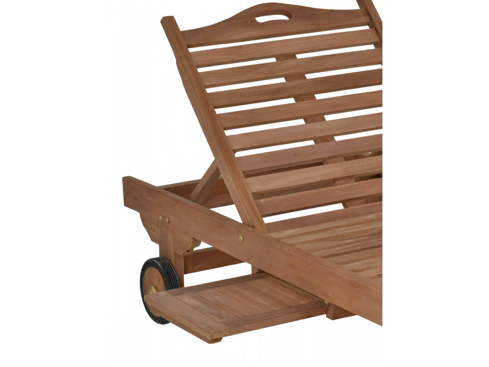 Gartenliege  Gartenmöbel Outdoor Modern Teak Honig