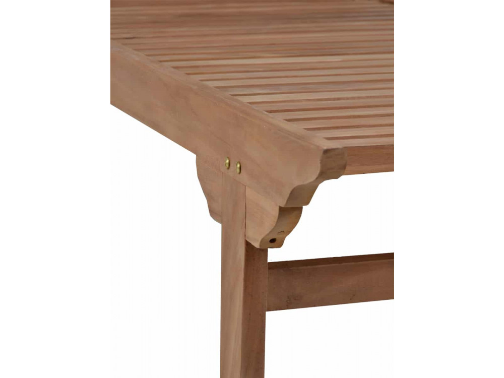 Gartenliege  Gartenmöbel Outdoor Modern Teak Honig