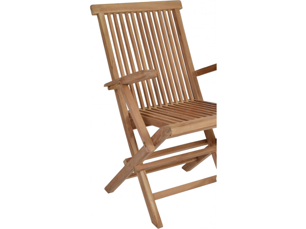 Gartenstuhl  Gartenmöbel Outdoor Modern Teak Honig