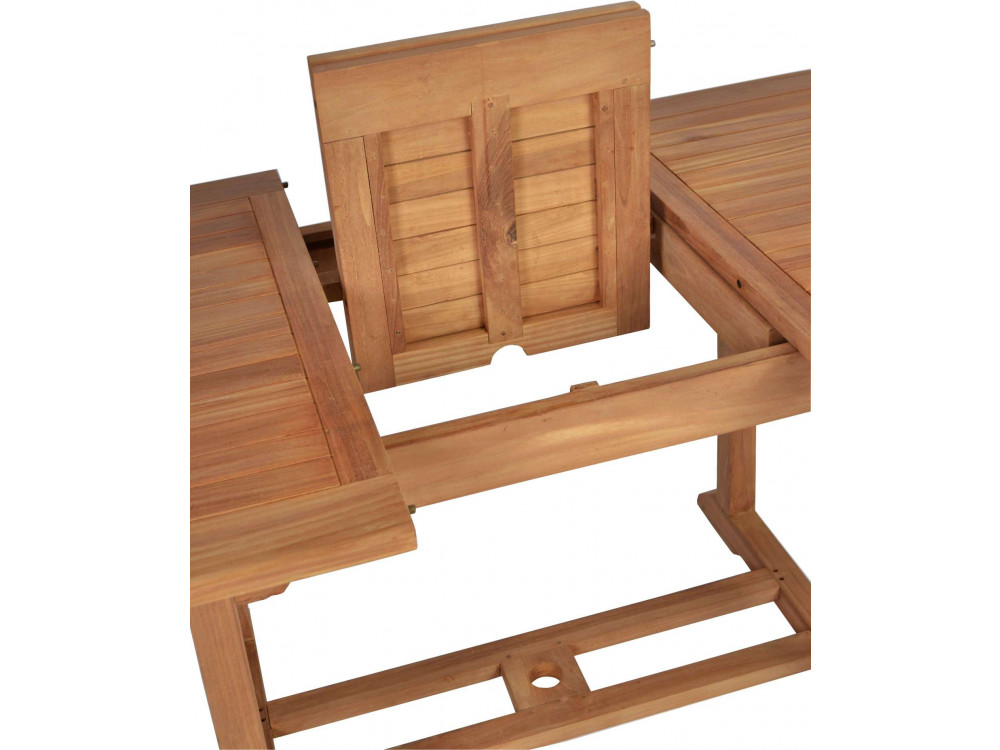 Gartentisch  Gartenmöbel Outdoor Modern Teak Honig 70021 2