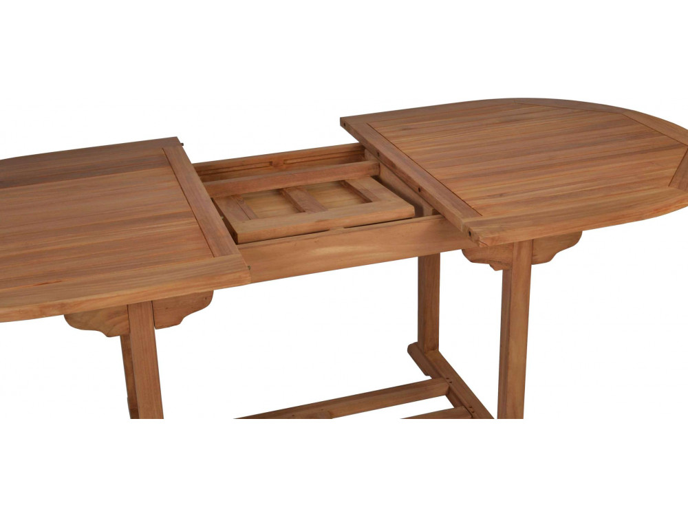 Gartentisch  Gartenmöbel Outdoor Modern Teak Honig 70021 3