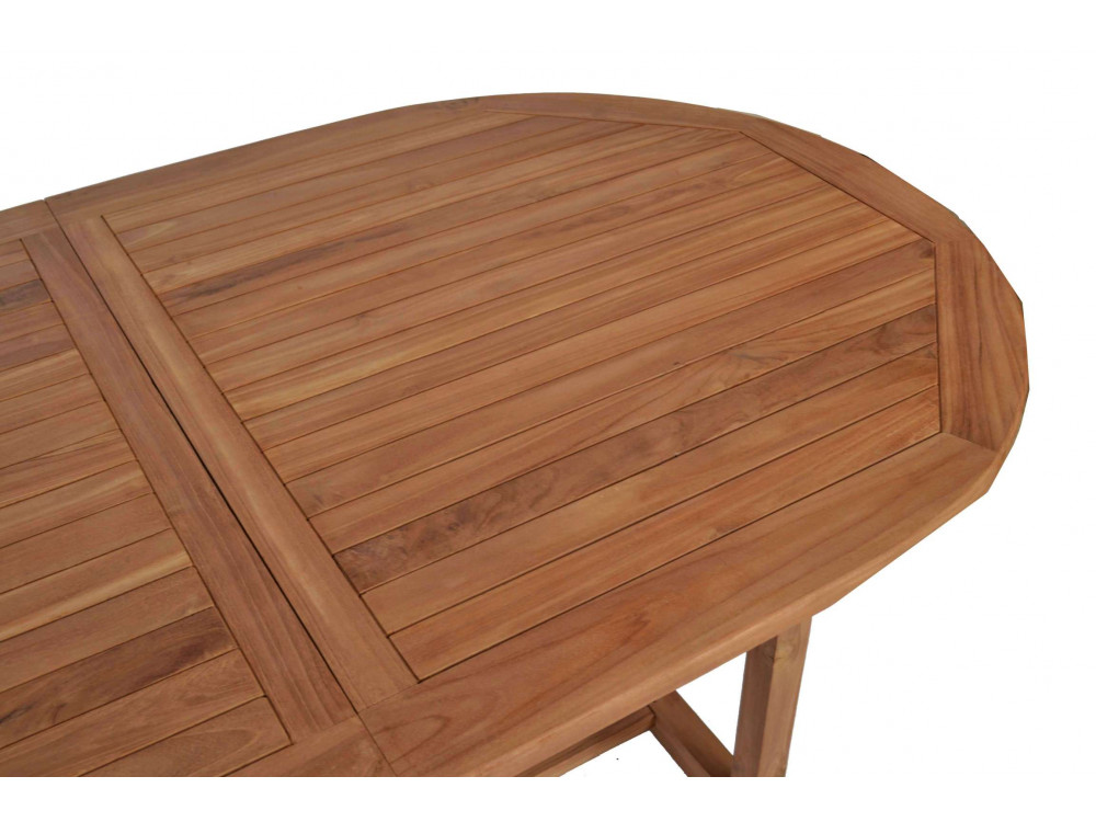 Gartentisch  Gartenmöbel Outdoor Modern Teak Honig 70021 6