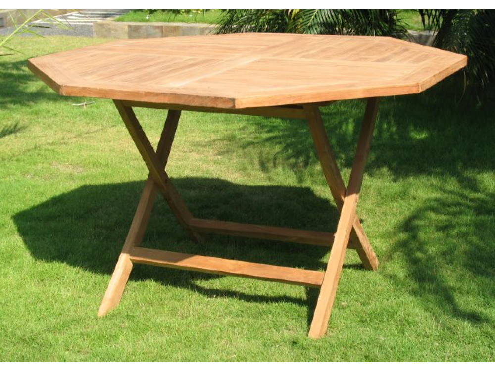 Gartentisch  Gartenmöbel Outdoor Modern Teak Honig