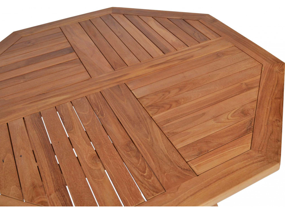 Gartentisch  Gartenmöbel Outdoor Modern Teak Honig