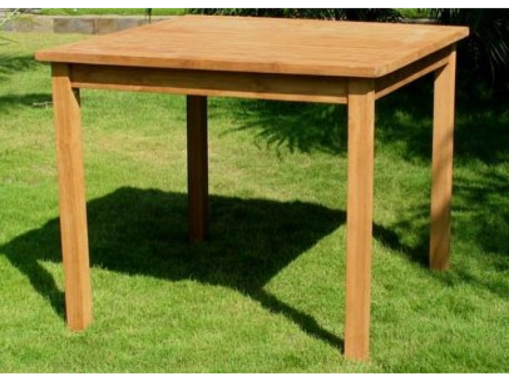 Gartentisch  Gartenmöbel Outdoor Modern Teak Honig