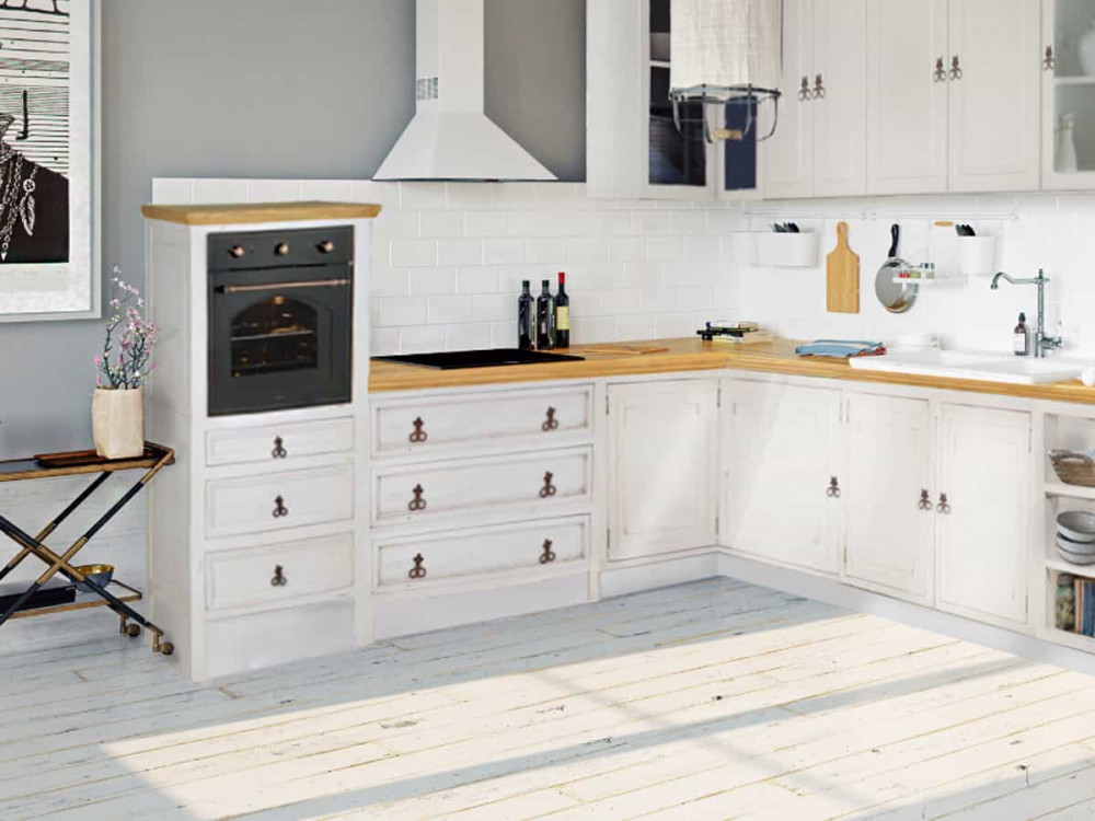 Hängeschrank Mexico Möbel Landhaus Pinie Weiß