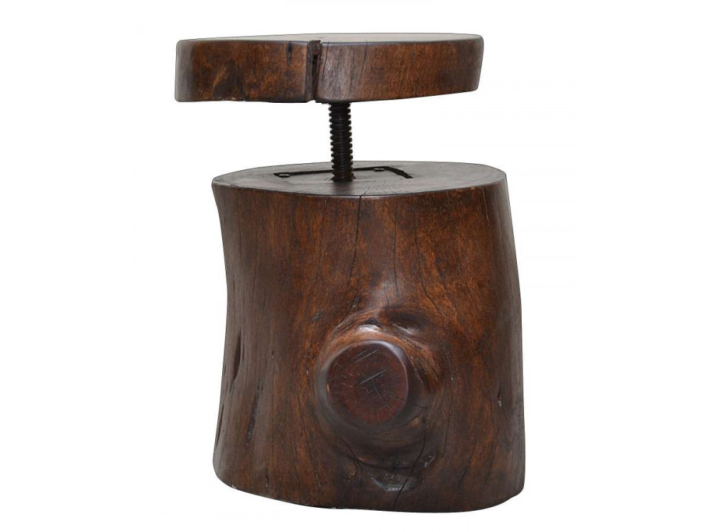 Sitzhocker Timber Modern Sheesham Braun