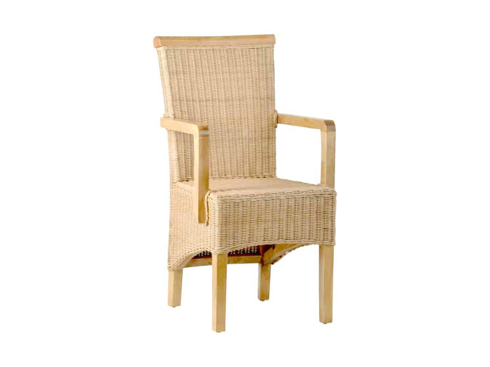 Armlehnstuhl Rattan Modern Mahagoni Rattan natur