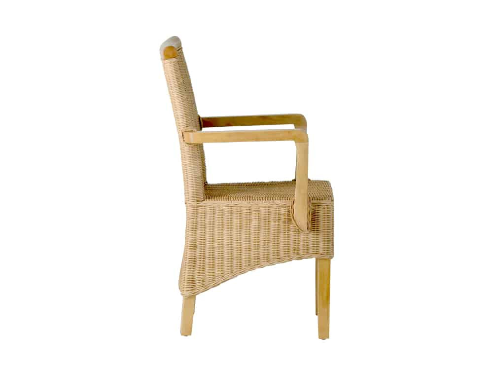 Armlehnstuhl Rattan Modern Mahagoni Rattan natur