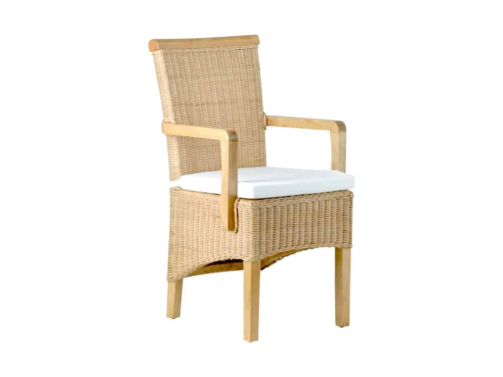 Armlehnstuhl Rattan Modern Mahagoni Rattan natur