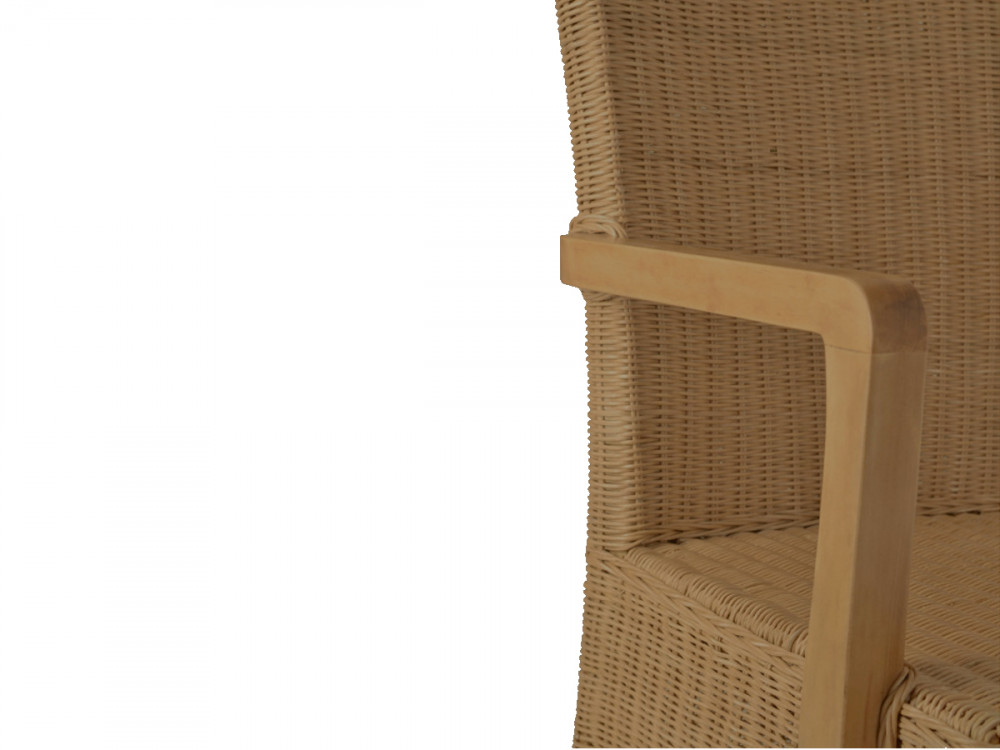 Armlehnstuhl Rattan Modern Mahagoni Rattan natur