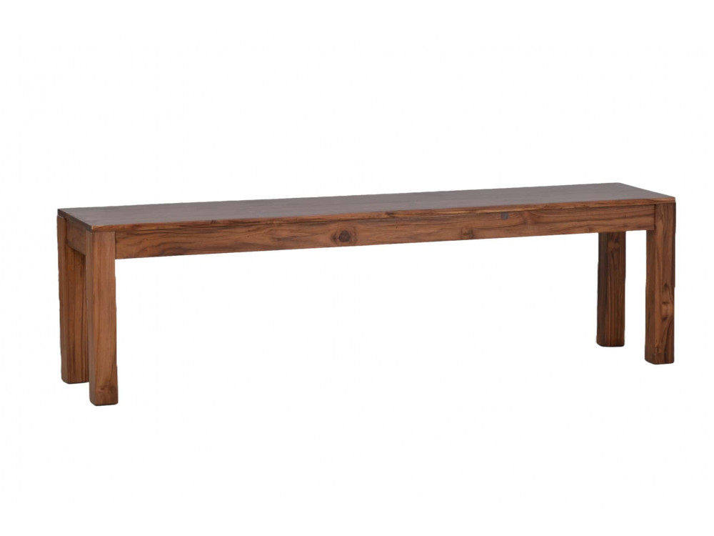 Bank Lendra Modern Massivholz Teak Hellbraun