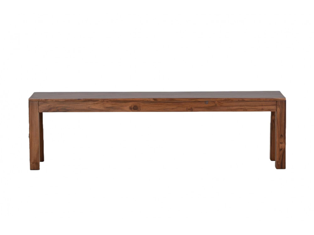 Bank Lendra Modern Massivholz Teak Hellbraun