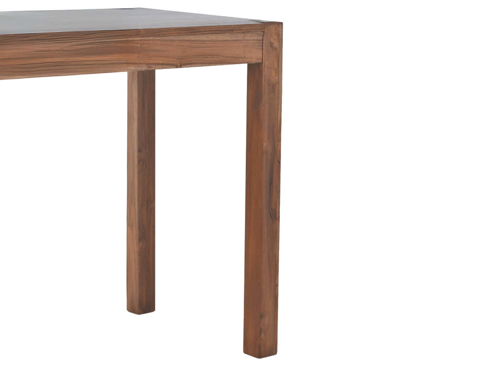 Bartisch Thali Modern Massivholz Teak Dunkelbraun