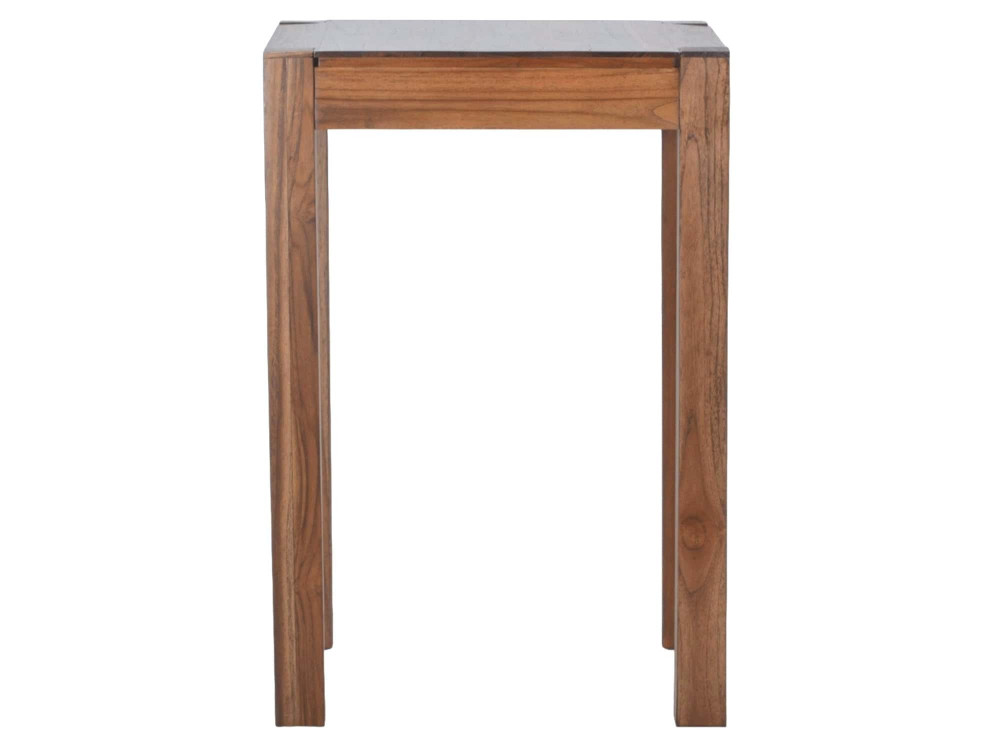 Bartisch Thali Modern Massivholz Teak Dunkelbraun