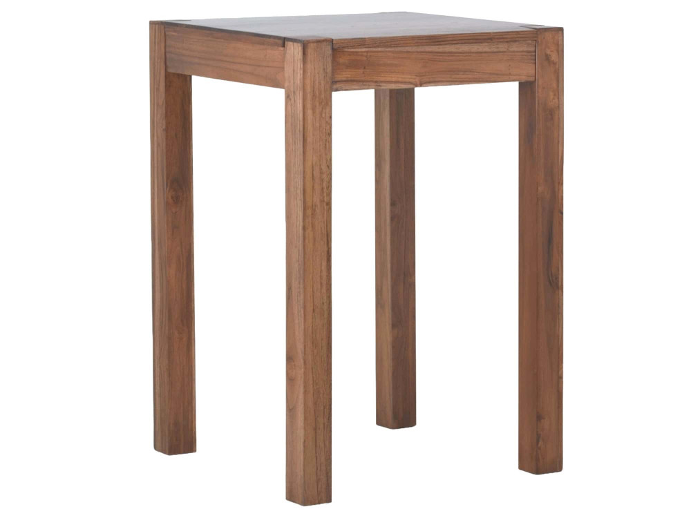 Bartisch Thali Modern Massivholz Teak Dunkelbraun
