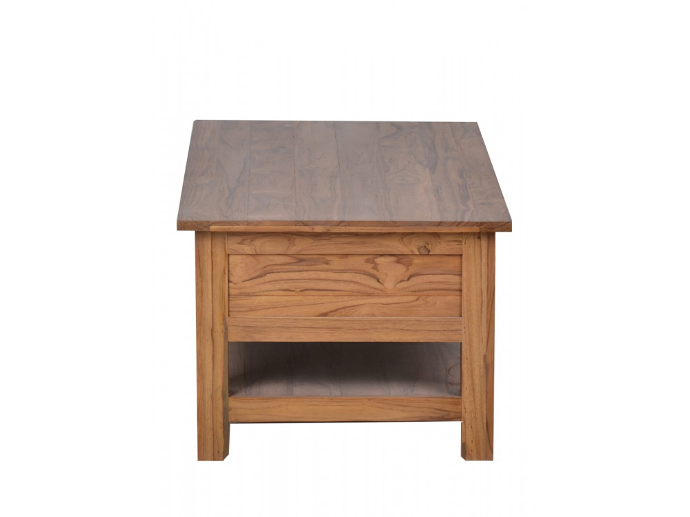 Couchtisch Thali Modern Teak Dunkelbraun