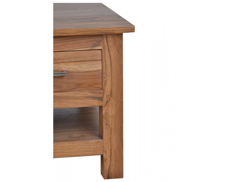 Couchtisch Thali Modern Teak Dunkelbraun