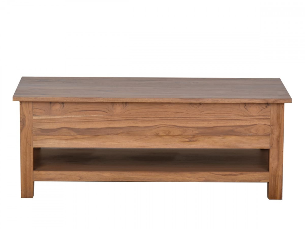 Couchtisch Thali Modern Teak Dunkelbraun