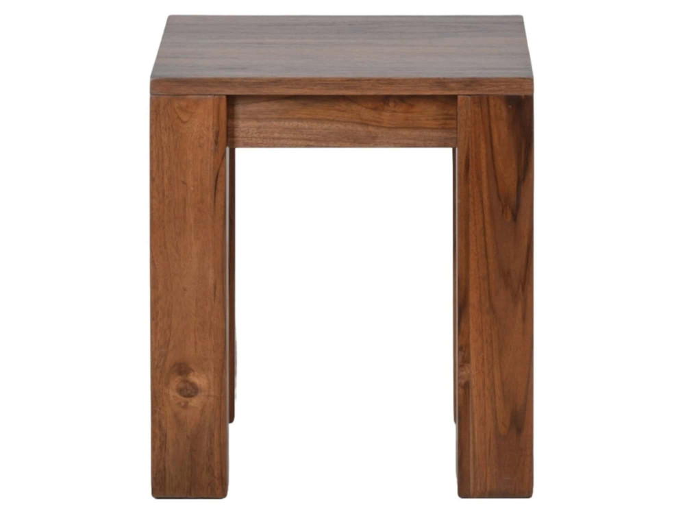 Sitzhocker Thali Modern Teak Hellbraun