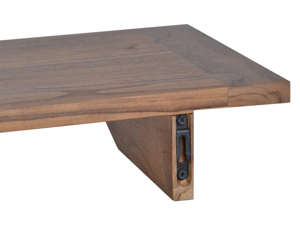 Wandregal Thali Modern Teak Braun