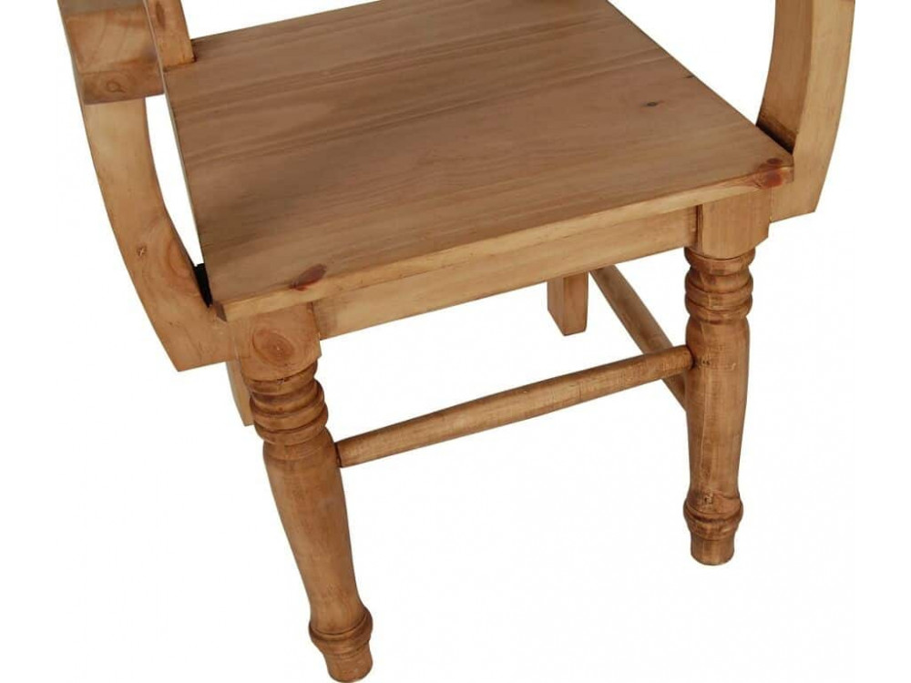 Armlehnstuhl Mexico Möbel Landhaus Massivholz Pinie Honig